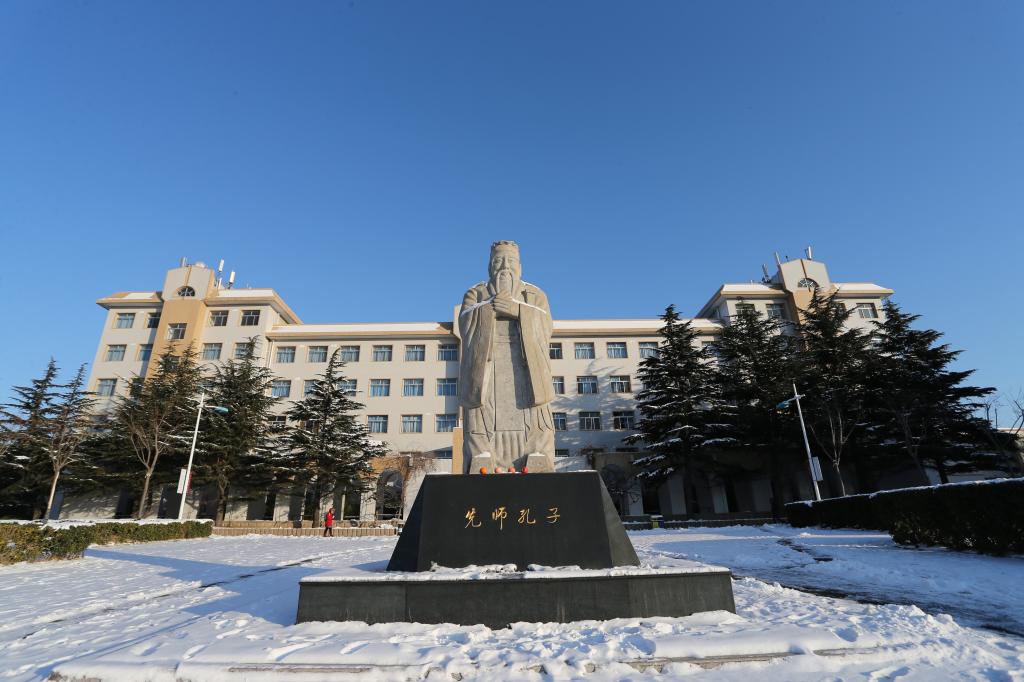 Wenxue Building in Winter